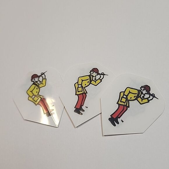 Set of 3 Rare Cartoon Dart Flights - Picture 1 of 1